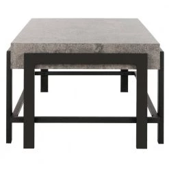 Oliver 44 in. Dark Gray/Black Wood Coffee Table by SAFAVIEH -Safavieh Sales Store dark gray black safavieh coffee tables cof7006a 4f 1000
