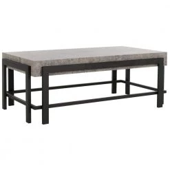Oliver 44 in. Dark Gray/Black Wood Coffee Table by SAFAVIEH -Safavieh Sales Store dark gray black safavieh coffee tables cof7006a c3 1000