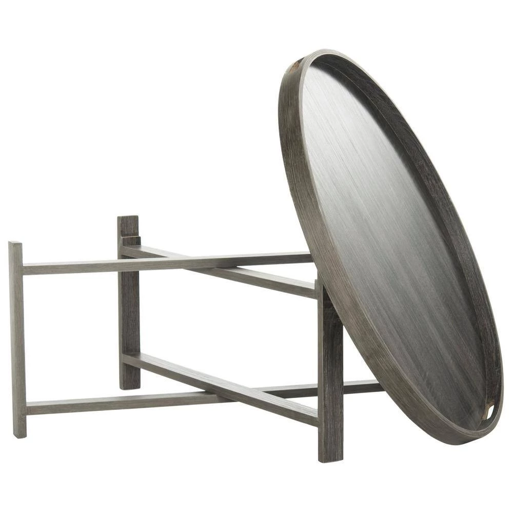 Cursten 33 in. Dark Gray Wood Coffee Table by SAFAVIEH 7 Cursten 33 in. Dark Gray Wood Coffee Table by SAFAVIEH - Image 5