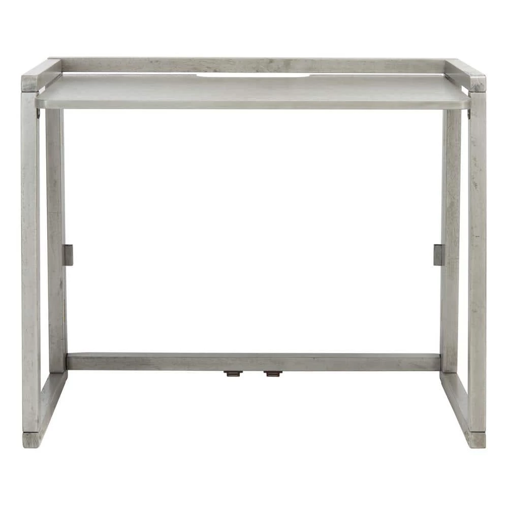 Osgood 38.2 in. Gray Wood Writing Desk by SAFAVIEH 11 Osgood 38.2 in. Gray Wood Writing Desk by SAFAVIEH - Image 9