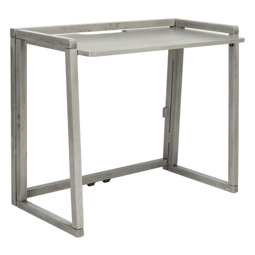 Osgood 38.2 in. Gray Wood Writing Desk by SAFAVIEH 7 Osgood 38.2 in. Gray Wood Writing Desk by SAFAVIEH - Image 5