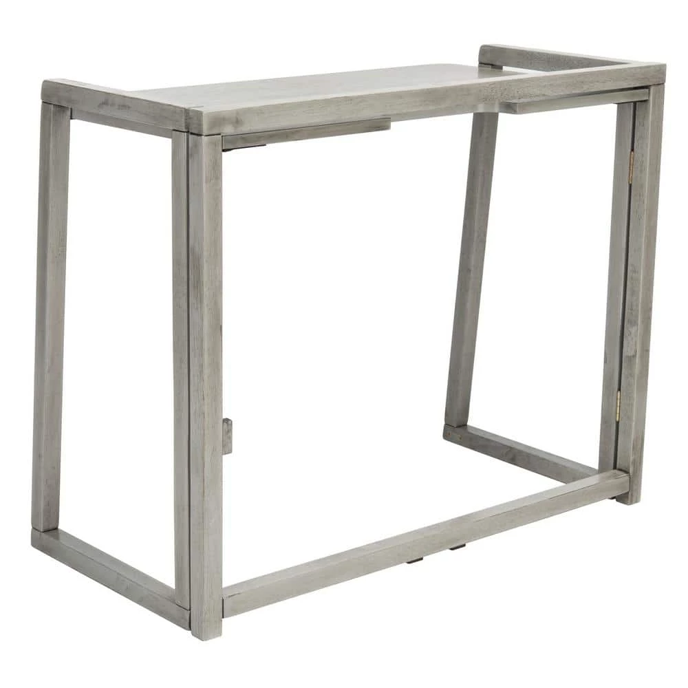 Osgood 38.2 in. Gray Wood Writing Desk by SAFAVIEH 8 Osgood 38.2 in. Gray Wood Writing Desk by SAFAVIEH - Image 6