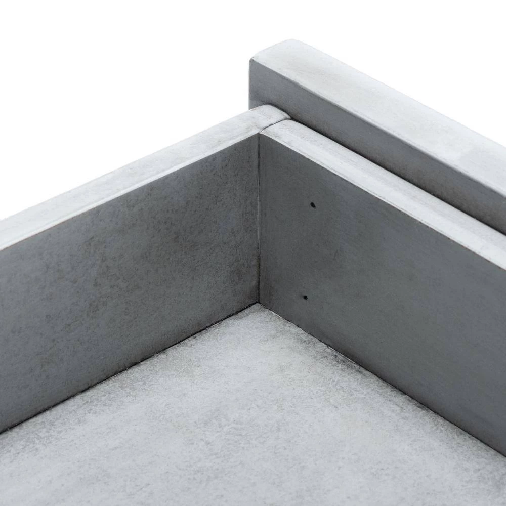 Winsome 47.2 in. Gray Wood 2-Drawer Writing Desk by SAFAVIEH 5 Winsome 47.2 in. Gray Wood 2-Drawer Writing Desk by SAFAVIEH - Image 3