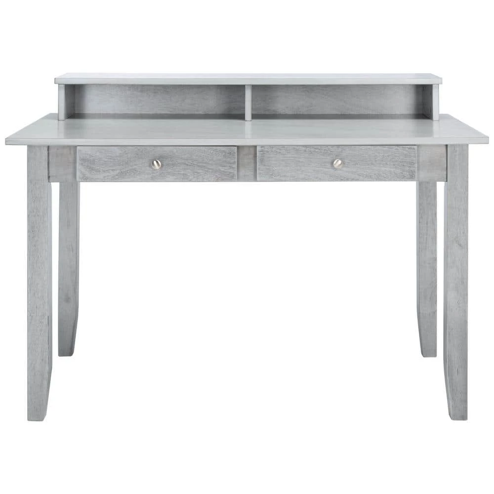 Winsome 47.2 in. Gray Wood 2-Drawer Writing Desk by SAFAVIEH 3 Winsome 47.2 in. Gray Wood 2-Drawer Writing Desk by SAFAVIEH