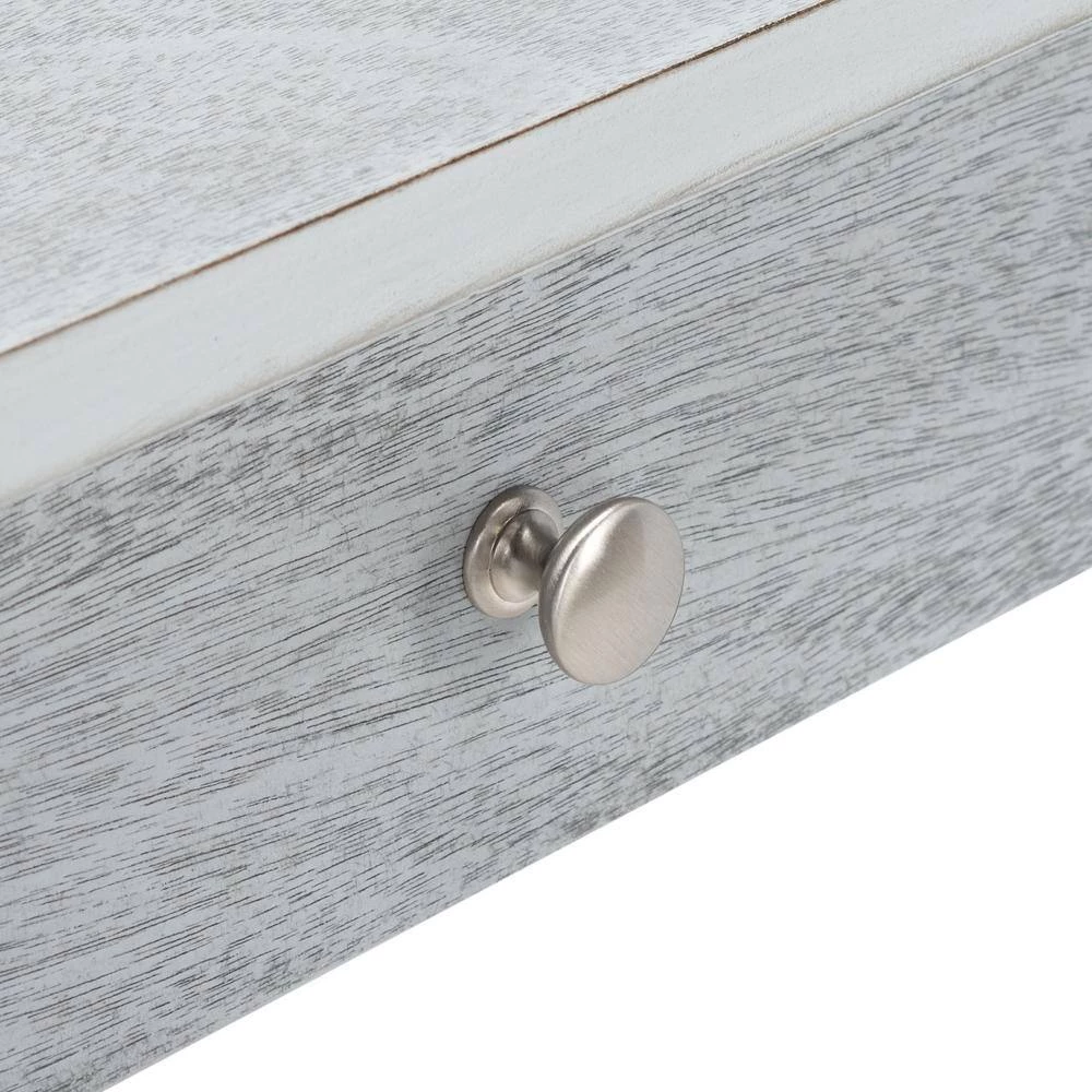 Winsome 47.2 in. Gray Wood 2-Drawer Writing Desk by SAFAVIEH 6 Winsome 47.2 in. Gray Wood 2-Drawer Writing Desk by SAFAVIEH - Image 4