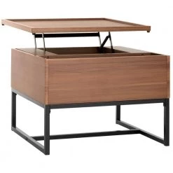 Kristie 24 in. Dark Brown/Black Wood Coffee Table with Lift Top by SAFAVIEH -Safavieh Sales Store dark oak black safavieh coffee tables fox2240a 1f 1000