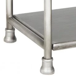 Jamison 32.5 in. Silver Metal 2-shelf Bookcase by SAFAVIEH -Safavieh Sales Store dark silver safavieh bookcases bookshelves amh1535a fa 1000