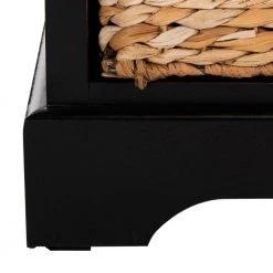 Herman 6-Drawer Black Nightstand Chest by SAFAVIEH 15 Herman 6-Drawer Black Nightstand Chest by SAFAVIEH -Safavieh Sales Store distressed black safavieh accent cabinets amh5702b 1d 1000