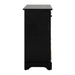 Herman 6-Drawer Black Nightstand Chest by SAFAVIEH 19 Herman 6-Drawer Black Nightstand Chest by SAFAVIEH -Safavieh Sales Store distressed black safavieh accent cabinets amh5702b 1f 1000