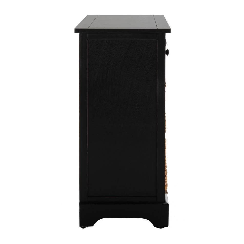 Herman 6-Drawer Black Nightstand Chest by SAFAVIEH 9 Herman 6-Drawer Black Nightstand Chest by SAFAVIEH - Image 8