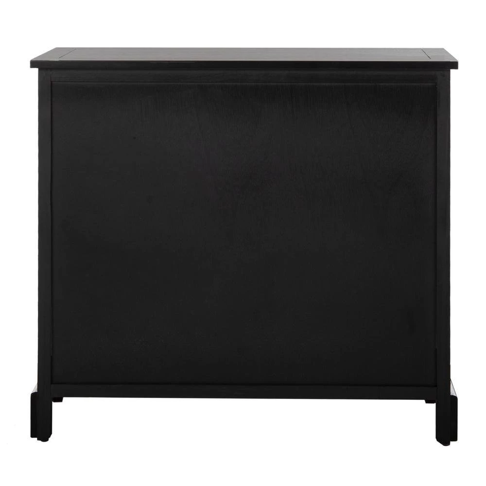 Herman 6-Drawer Black Nightstand Chest by SAFAVIEH 10 Herman 6-Drawer Black Nightstand Chest by SAFAVIEH - Image 9