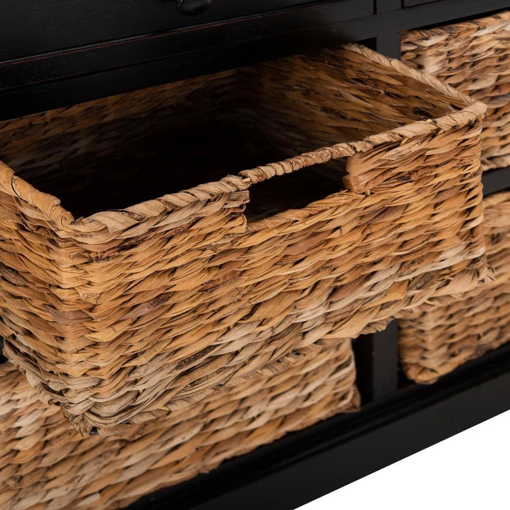 Herman 6-Drawer Black Nightstand Chest by SAFAVIEH 6 Herman 6-Drawer Black Nightstand Chest by SAFAVIEH - Image 5