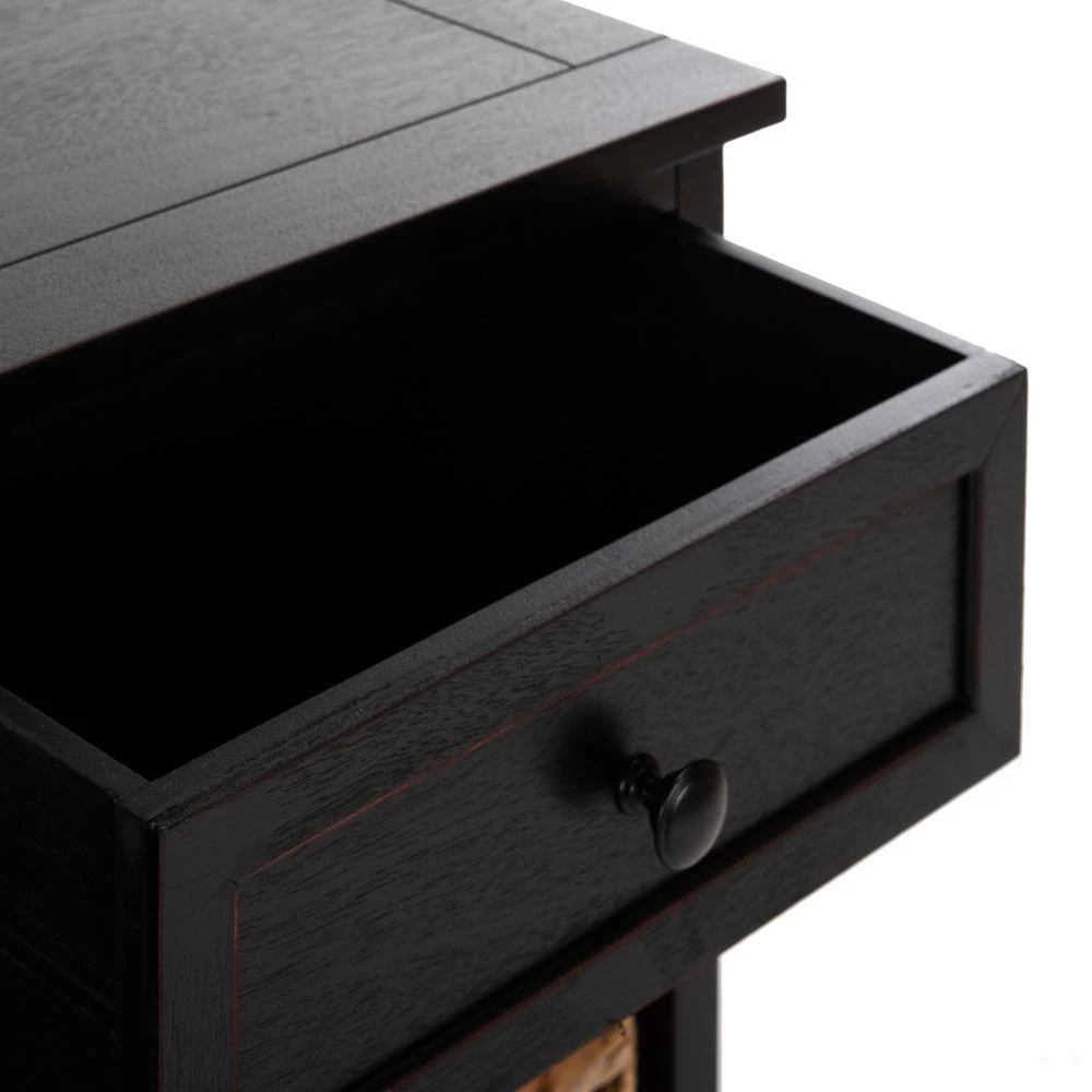 Herman 6-Drawer Black Nightstand Chest by SAFAVIEH 12 Herman 6-Drawer Black Nightstand Chest by SAFAVIEH - Image 11