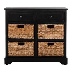 Herman 6-Drawer Black Nightstand Chest by SAFAVIEH 17 Herman 6-Drawer Black Nightstand Chest by SAFAVIEH -Safavieh Sales Store distressed black safavieh accent cabinets amh5702b c3 1000
