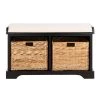Freddy Rustic Black Storage Bench by SAFAVIEH