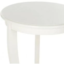 Mary Rustic White/Cream Side Table by SAFAVIEH -Safavieh Sales Store distressed cream safavieh end side tables amh5711c 4f 1000