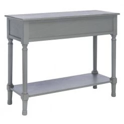 Ryder 35.5 in. Rustic Gray 2-Drawer Console Table by SAFAVIEH -Safavieh Sales Store distressed gray safavieh console tables cns5719c 44 1000