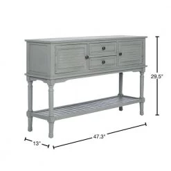 Tate 47.3 in. Rustic Gray Storage Console Table by SAFAVIEH 16 Tate 47.3 in. Rustic Gray Storage Console Table by SAFAVIEH -Safavieh Sales Store distressed gray safavieh console tables cns5722c 40 1000