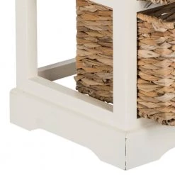 Vedette 5-Drawer White Storage Chest by SAFAVIEH -Safavieh Sales Store distressed white safavieh accent cabinets amh5739b fa 1000