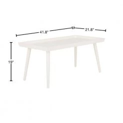 Nonie 42 in. Rustic White Wood Coffee Table by SAFAVIEH -Safavieh Sales Store distressed white safavieh coffee tables cof5700a 40 1000