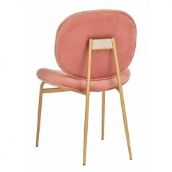 Jordana Pink/Gold Side Chair (Set of 2) by SAFAVIEH -Safavieh Sales Store dusty rose and gold safavieh accent chairs ach6200c set2 1d 1000