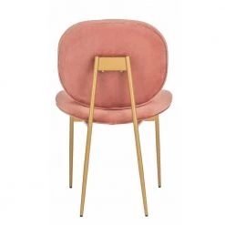 Jordana Pink/Gold Side Chair (Set of 2) by SAFAVIEH -Safavieh Sales Store dusty rose and gold safavieh accent chairs ach6200c set2 66 1000