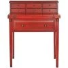 Abigail 29.7 in. Red 7 -Drawer File Storage Secretary Desk by SAFAVIEH 2 Abigail 29.7 in. Red 7 -Drawer File Storage Secretary Desk by SAFAVIEH -Safavieh Sales Store egyptian red safavieh secretary desks amh6520e 64 1000