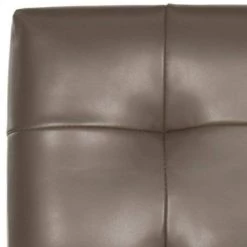 Thompson 25.8 in. Brown Cushioned Bar Stool by SAFAVIEH -Safavieh Sales Store espresso clay safavieh bar stools mcr4511e 1f 1000