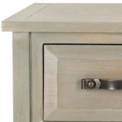 Aiden 43 in. 3-Drawer Gray Wood Console Table by SAFAVIEH -Safavieh Sales Store french gray safavieh console tables amh6502b 1f 1000