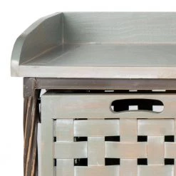 Isaac 3-Drawer Gray Entryway Bench by SAFAVIEH -Safavieh Sales Store french gray safavieh dining benches amh6530d c3 1000