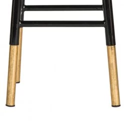 Emery 30 in. Black/Gold Bar Stool by SAFAVIEH -Safavieh Sales Store gold black safavieh bar stools fox3230c 44 1000