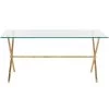 Brogen 38 in. Gold/Glass Coffee Table by SAFAVIEH 1 Brogen 38 in. Gold/Glass Coffee Table by SAFAVIEH -Safavieh Sales Store gold clear glass top safavieh coffee tables fox2527b 64 1000