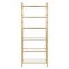 Arden 68 in. Gold/Clear Metal 6-shelf Bookcase by SAFAVIEH -Safavieh Sales Store gold clear safavieh bookcases bookshelves etg6201a 64 1000