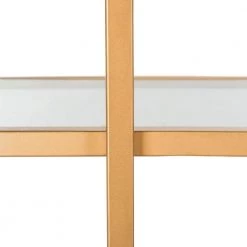 Francis 72 in. Gold/Clear Metal 5-shelf Bookcase by SAFAVIEH 12 Francis 72 in. Gold/Clear Metal 5-shelf Bookcase by SAFAVIEH -Safavieh Sales Store gold clear safavieh bookcases bookshelves etg6202a 1f 1000