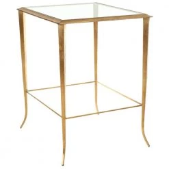 Tory Gold/Glass Side Table by SAFAVIEH -Safavieh Sales Store gold clear safavieh end side tables fox2508a c3 1000