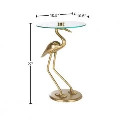 Tori Gold/Glass End Table by SAFAVIEH -Safavieh Sales Store gold glass safavieh end side tables acc4600a 40 1000