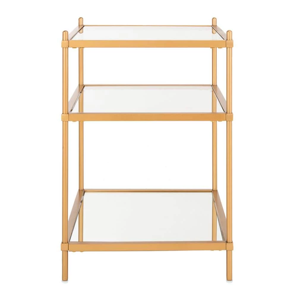 Noelia Gold/Glass End Table by SAFAVIEH 5 Noelia Gold/Glass End Table by SAFAVIEH - Image 3