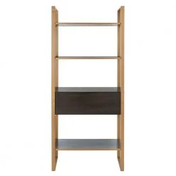 Skylar 72 in. Gold/Brown Metal 4-shelf Bookcase by SAFAVIEH -Safavieh Sales Store gold gray safavieh bookcases bookshelves etg6204a 4f 1000