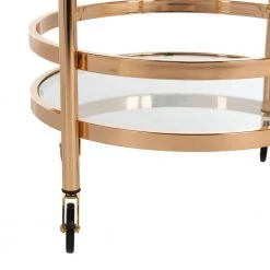 Sienna 2-Tier Gold Bar Cart by SAFAVIEH -Safavieh Sales Store gold safavieh bar carts bct8001b 4f 1000