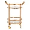 Sienna 2-Tier Gold Bar Cart by SAFAVIEH -Safavieh Sales Store gold safavieh bar carts bct8001b 64 1000