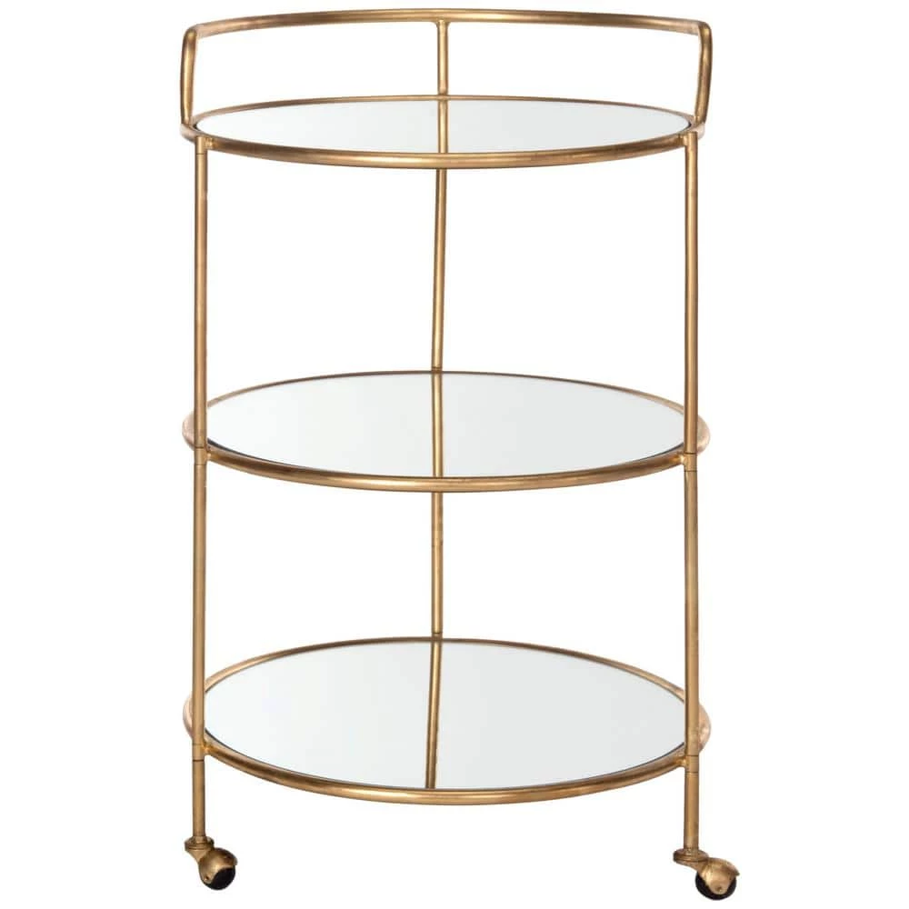 Dulcinea Gold Serving Cart by SAFAVIEH 3 Dulcinea Gold Serving Cart by SAFAVIEH