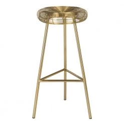 Addison 30 in. Gold Bar Stool by SAFAVIEH -Safavieh Sales Store gold safavieh bar stools fox4516a 31 1000