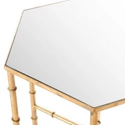 Kerri Gold End Table by SAFAVIEH -Safavieh Sales Store gold safavieh end side tables fox2517a 4f 1000