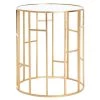 Doreen Gold End Table by SAFAVIEH