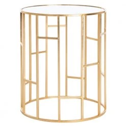 Doreen Gold End Table by SAFAVIEH