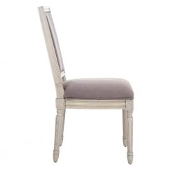 Buchanan Gray/Beige/Rustic Gray 19 in. H French Brasserie Linen Rectangular Side Chair (Set of 2) by SAFAVIEH 18 Buchanan Gray/Beige/Rustic Gray 19 in. H French Brasserie Linen Rectangular Side Chair (Set of 2) by SAFAVIEH -Safavieh Sales Store gray beige rustic gray safavieh dining chairs fox6229m set2 4f 1000