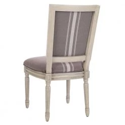 Buchanan Gray/Beige/Rustic Gray 19 in. H French Brasserie Linen Rectangular Side Chair (Set of 2) by SAFAVIEH 21 Buchanan Gray/Beige/Rustic Gray 19 in. H French Brasserie Linen Rectangular Side Chair (Set of 2) by SAFAVIEH -Safavieh Sales Store gray beige rustic gray safavieh dining chairs fox6229m set2 fa 1000