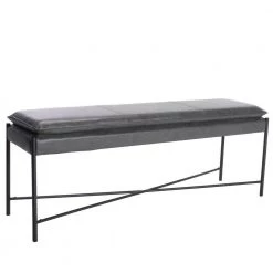 Kara Gray/Black Upholstered Entryway Bench by SAFAVIEH -Safavieh Sales Store gray black safavieh bedroom benches bch6402a 31 1000