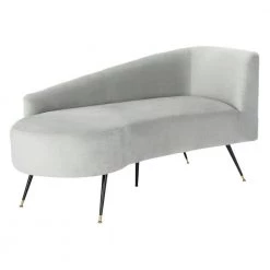 Evangeline Gray/Black Chaise Lounge by SAFAVIEH -Safavieh Sales Store gray black safavieh chaise lounges lvs6300b 31 1000