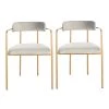 Camille Gray/Gold Accent Chair (Set of 2) by SAFAVIEH -Safavieh Sales Store gray gold safavieh accent chairs ach6201a set2 64 1000